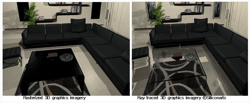 Comparaison ray tracing et rastérisation